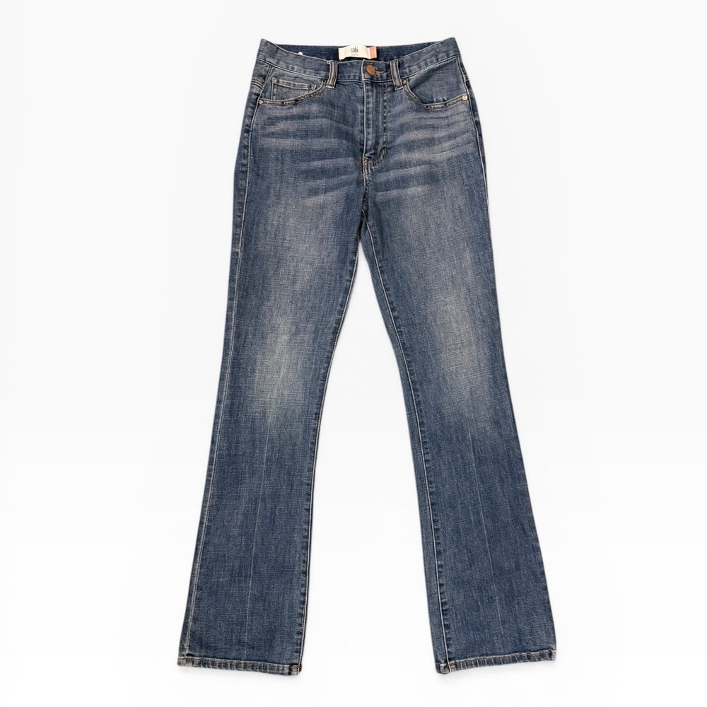 Cabi 5th Avenue Bootcut Jeans Medium Wash High Rise Size 2 Stretch Whiskered EUC